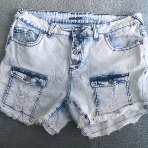 High-Waist Denim Shorts